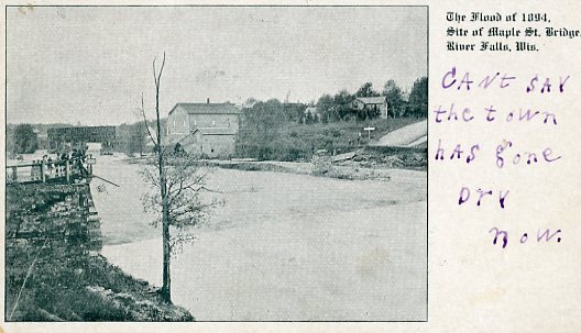 The Flood of 1894, Site of Maple St. Bridge