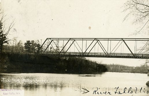 1907 the railroad bridge above Junction Falls