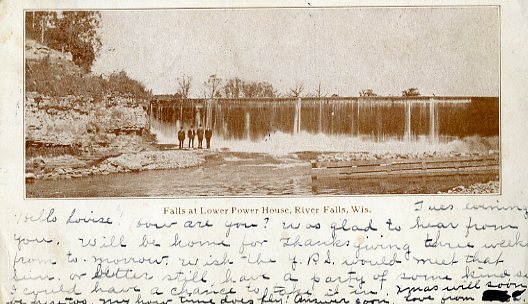 1907 - Falls at lower power plant