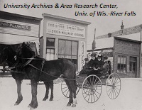Carriage on Main Street, River Falls, ca. 1900