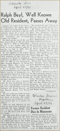 Obituary from 1944