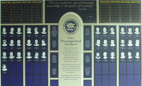 Distinguished Teacher Wall