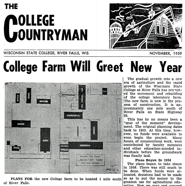College Countryman front page Nov. 1959