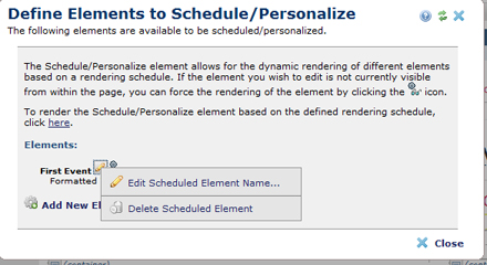 9-To Edit Or Delete Scheduled Element