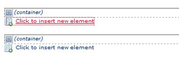 Click To Insert New Element