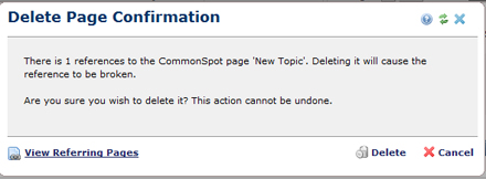 Delete Page Confirmation 1 Reference