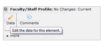 Faculty Staff Data Element