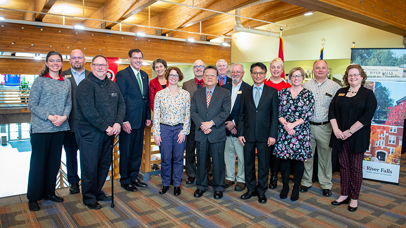 UWRF Cabinet with International Guests