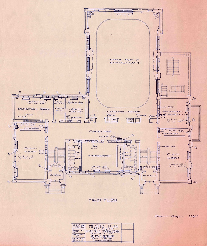 Blueprint of the First Floor