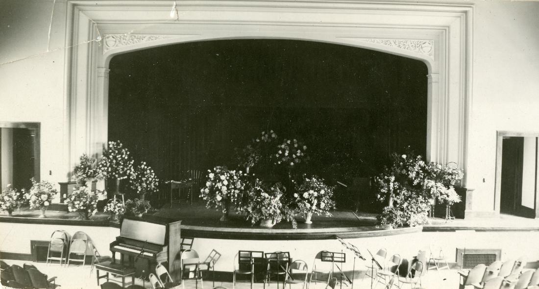 Auditorium stage, 1931