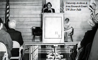 Indira Ghandi speaking at WSC-RF in 1962