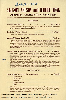 Nelson-Neal Program, Feb 12, 1953