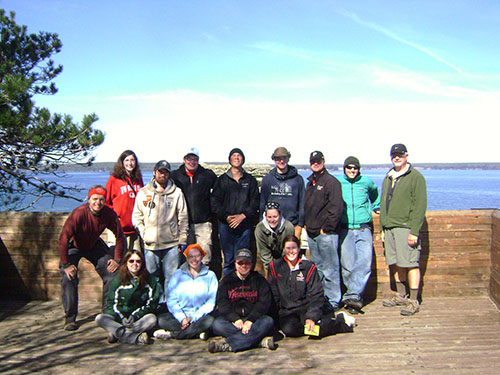 Group photo at Pictured Rocks National Lakeshore