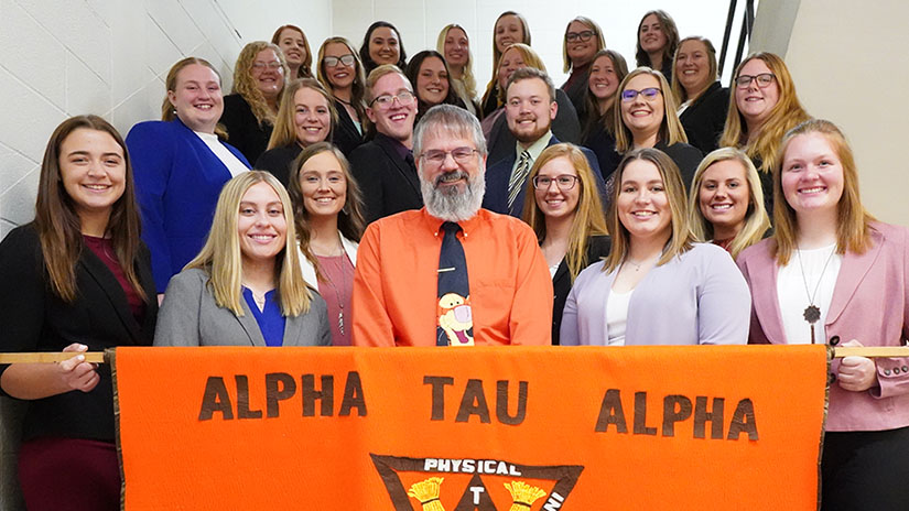 Alpha Tau Alpha Members at the Fall 2022 Initiation Ceremony