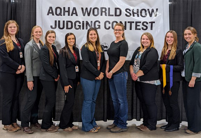 2019 Horse Judging Team at AQHA