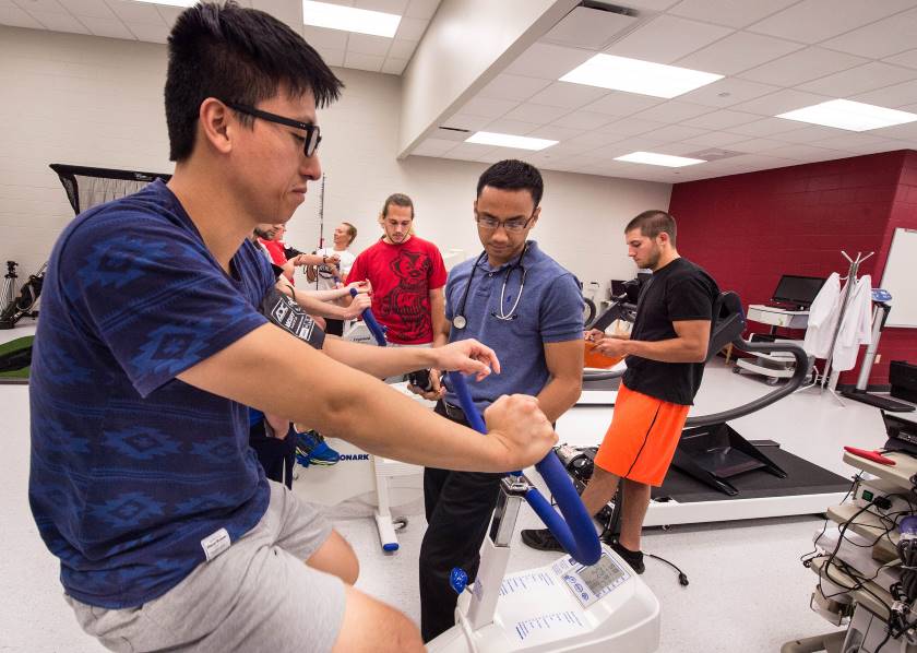 Advanced Physiology of Exercise class in Falcon Center