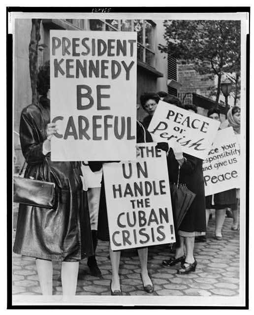 Cuban missile crisis protest, 1962