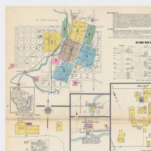 1912 Sanborn Map of River Falls, page 1