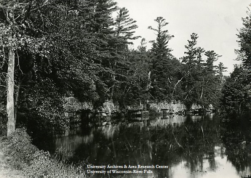 Upper mill pond, near present-day Cedar Street bridge