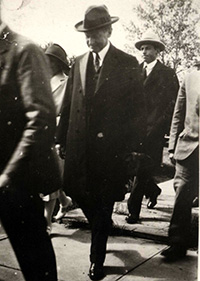 President Calvin Coolidge visiting Polk County's Seven Pines Lodge, ca. 1928.