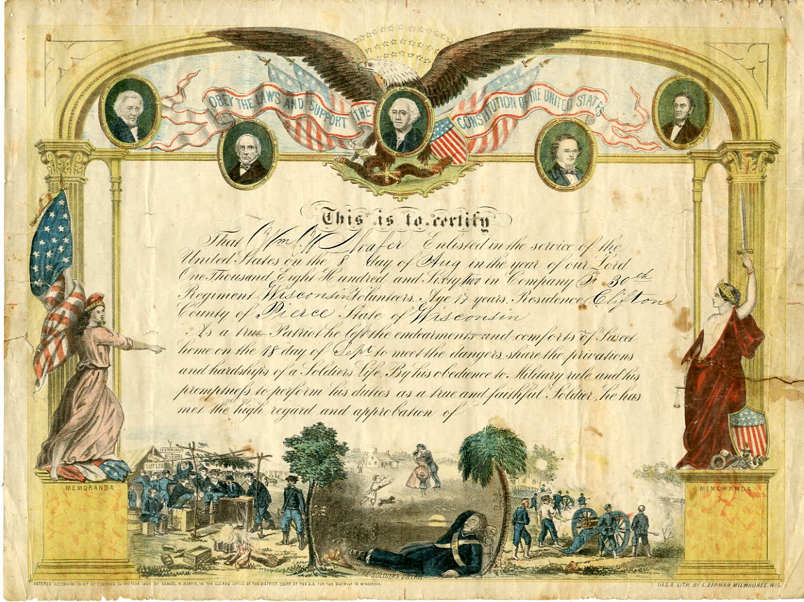 Civil War Certificate