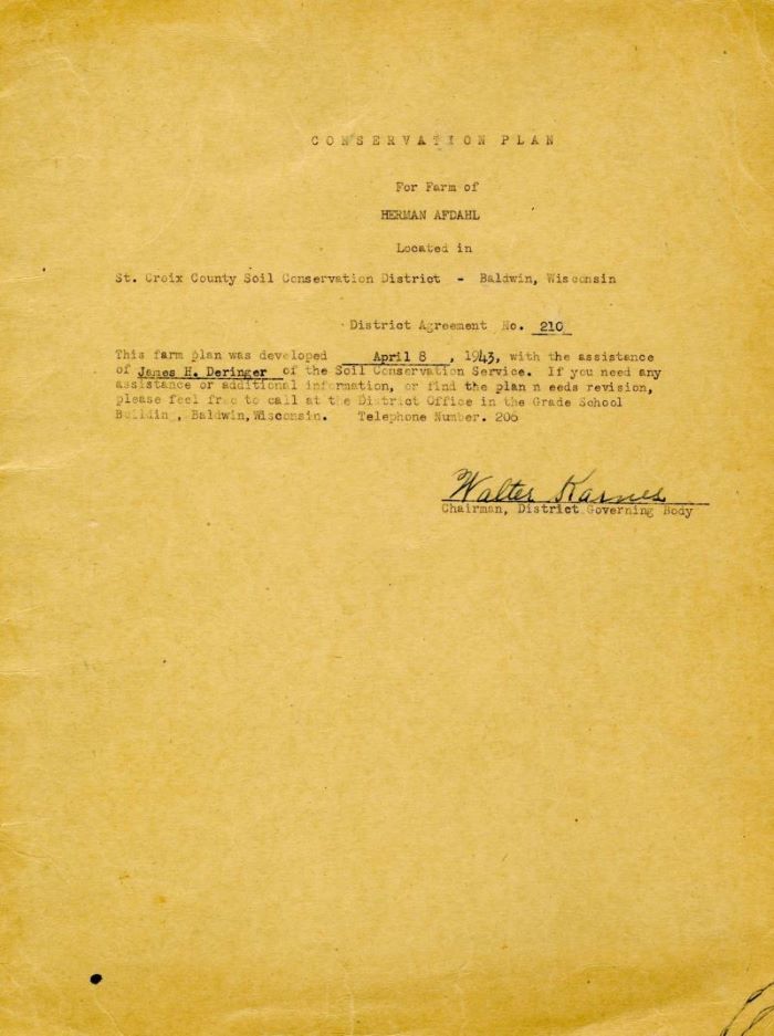 1943 conservation plan, cover