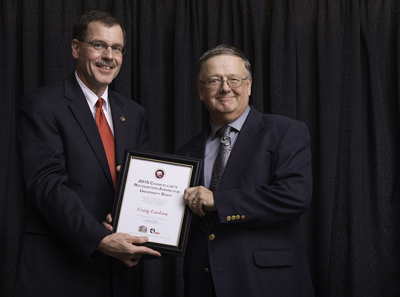 Craig Carlson Universtiy Staff Award Photo