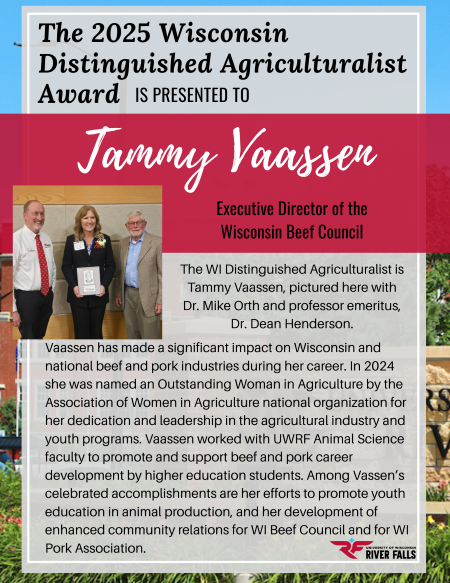 Wisconsin Distinguished Agriculturalist Award 2025