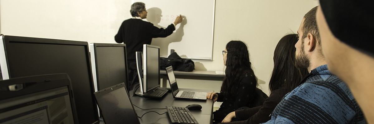 Professor at whiteboard