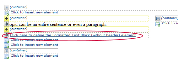 Blinds Define Text Block