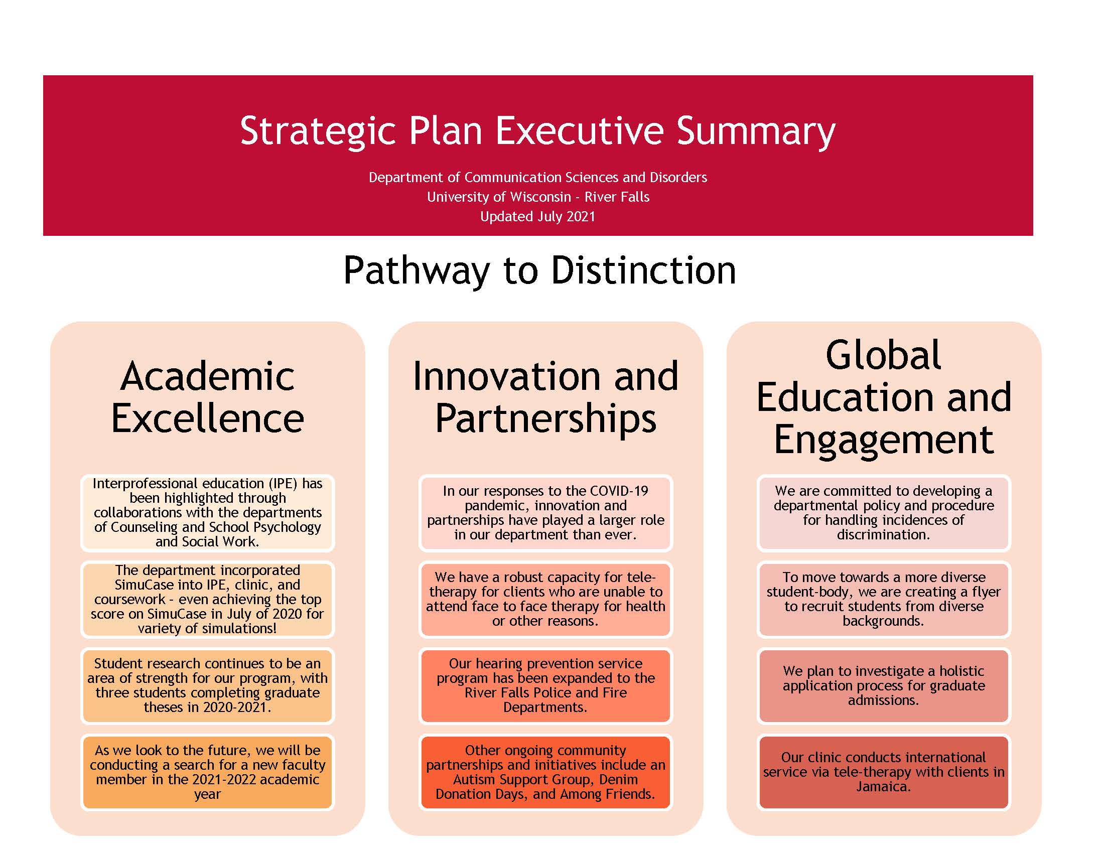 CSD Exec Summary Strategic Plan