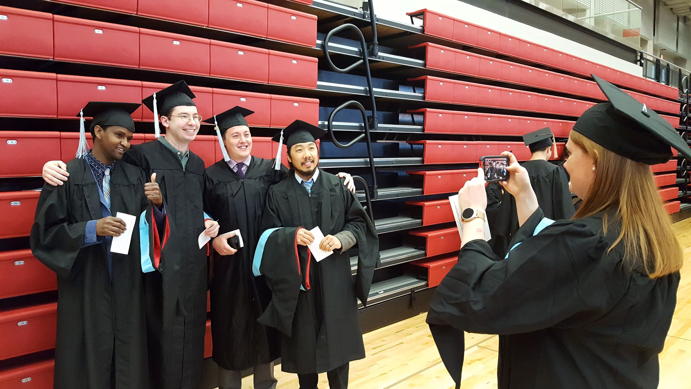 Students at commencement