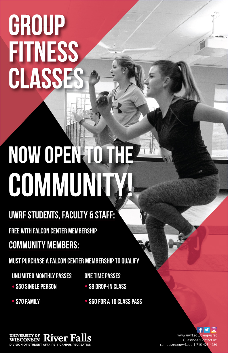 group fitness university of wisconsin river falls fit flyer