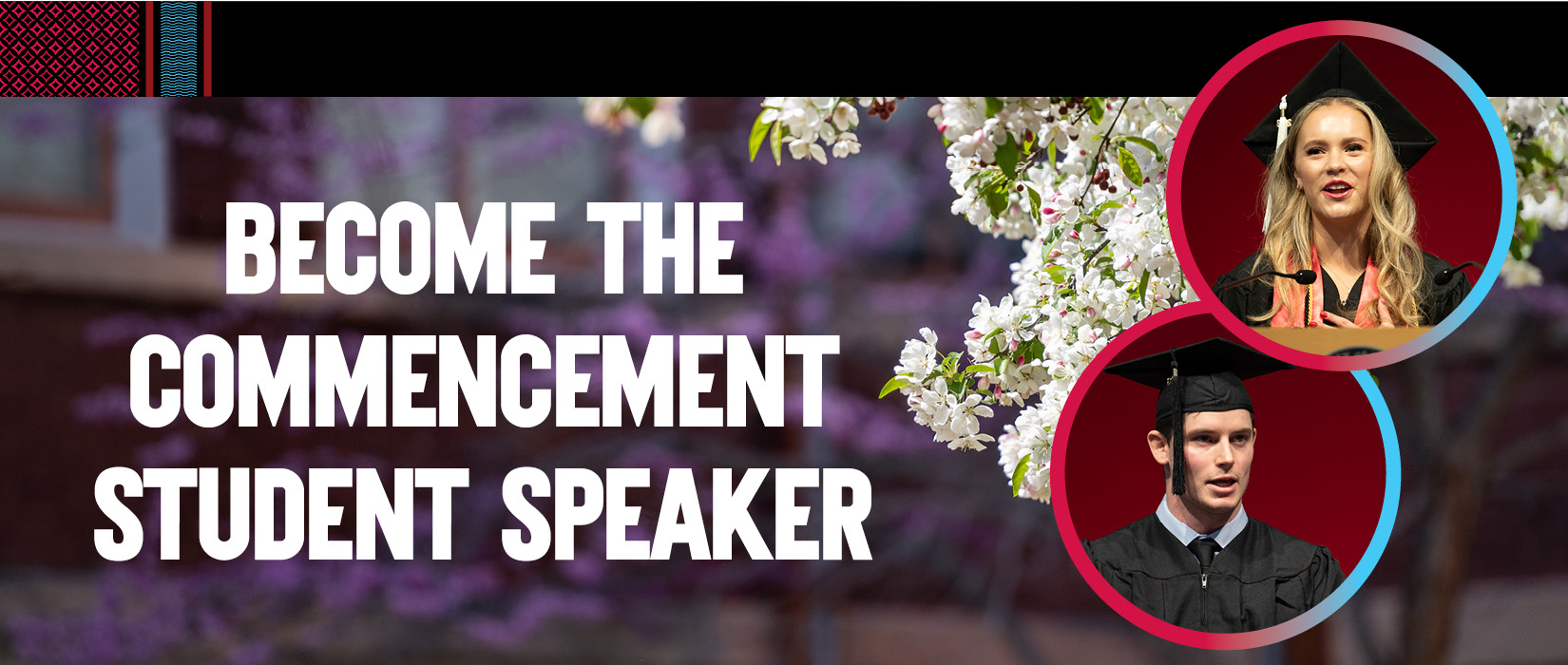 Become the commencement student speaker