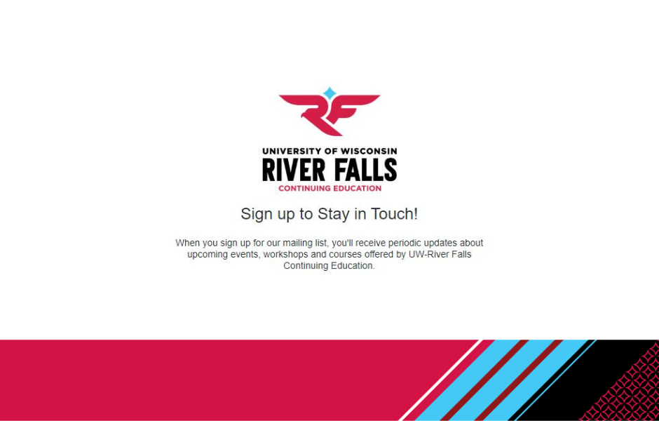 Continuing Education Newsletter sign-up