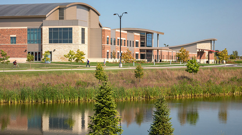 Falcon Center view from Main Street