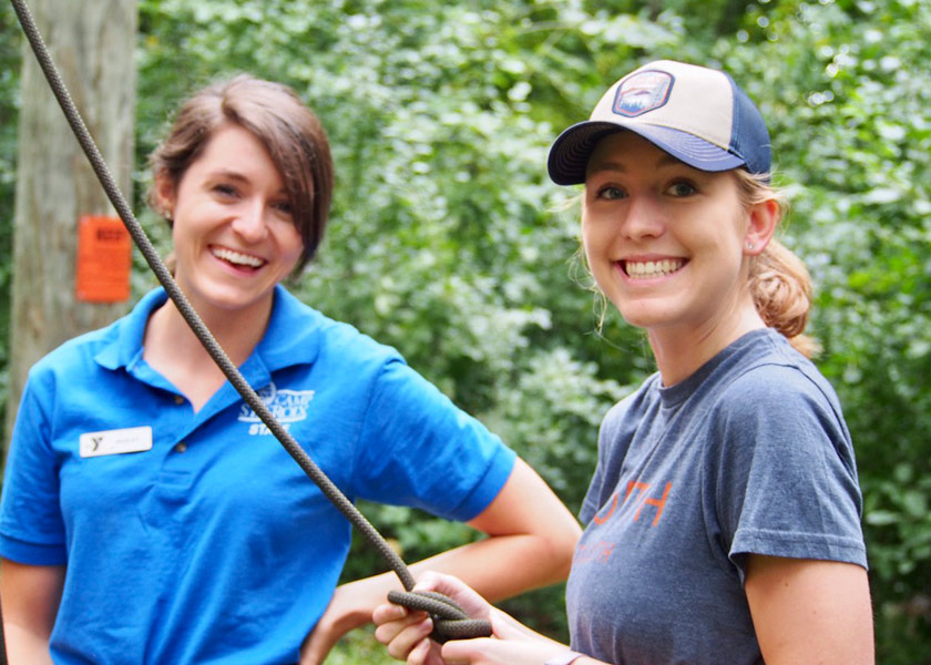 Two Students Smiling