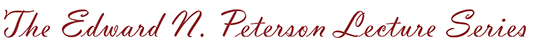 Edward N. Peterson lecture logo