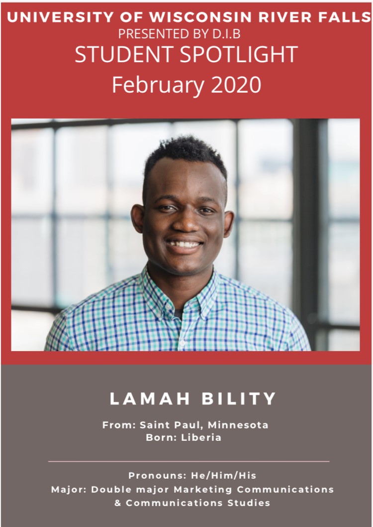 Picture is of Lamah B. for February 2020