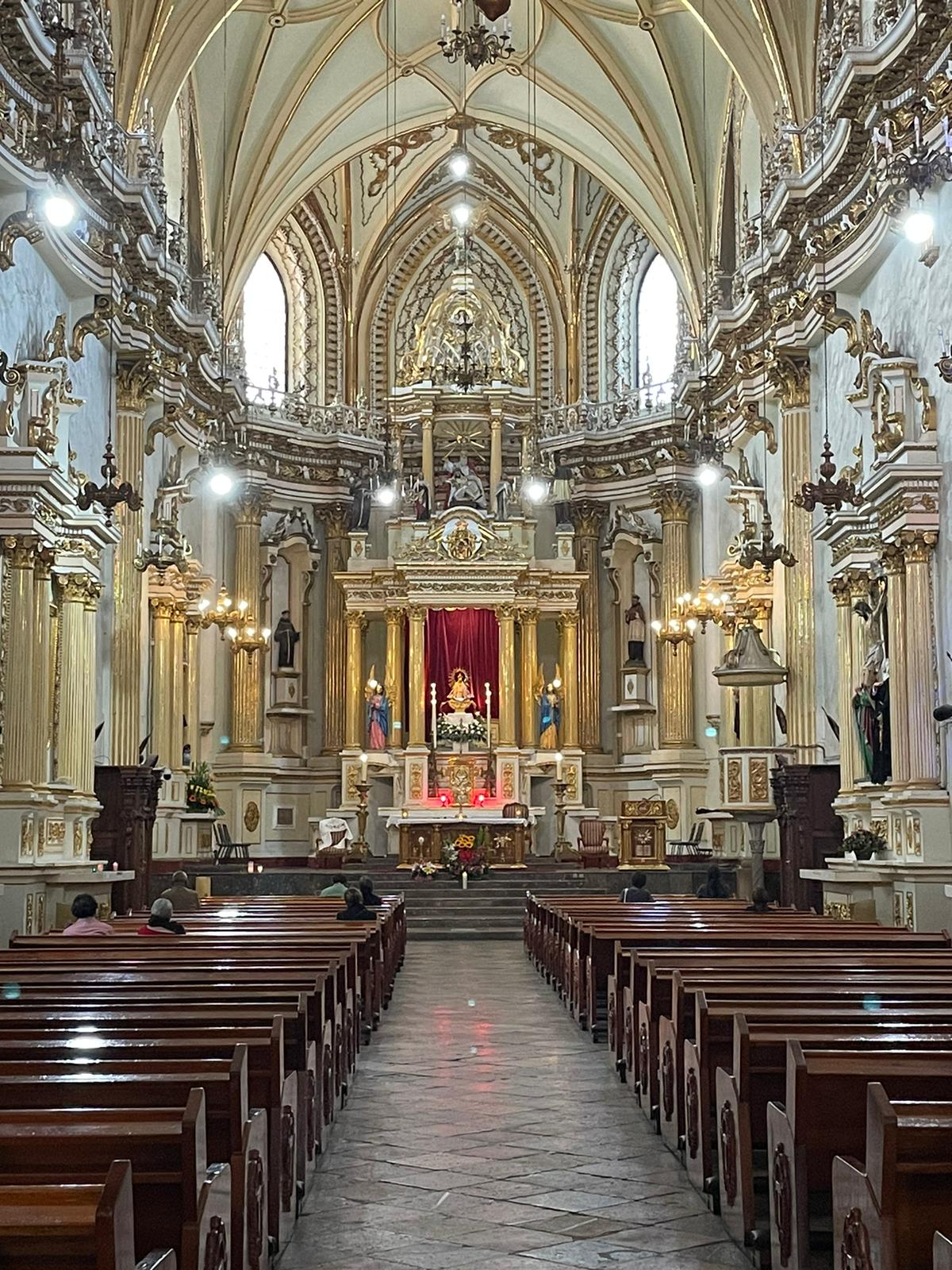 inside church