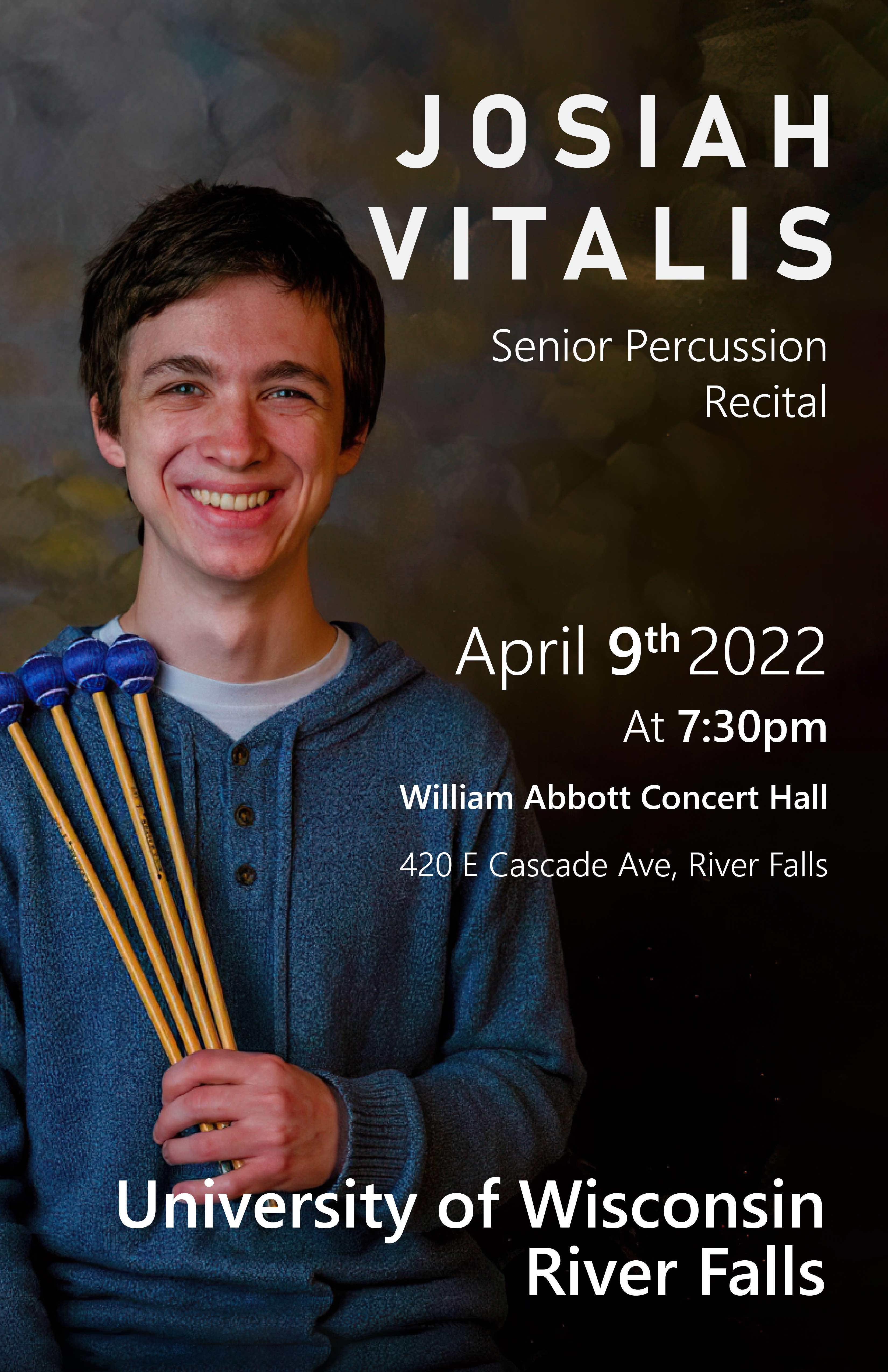 2022 Senior Recital Josiah Vitalis