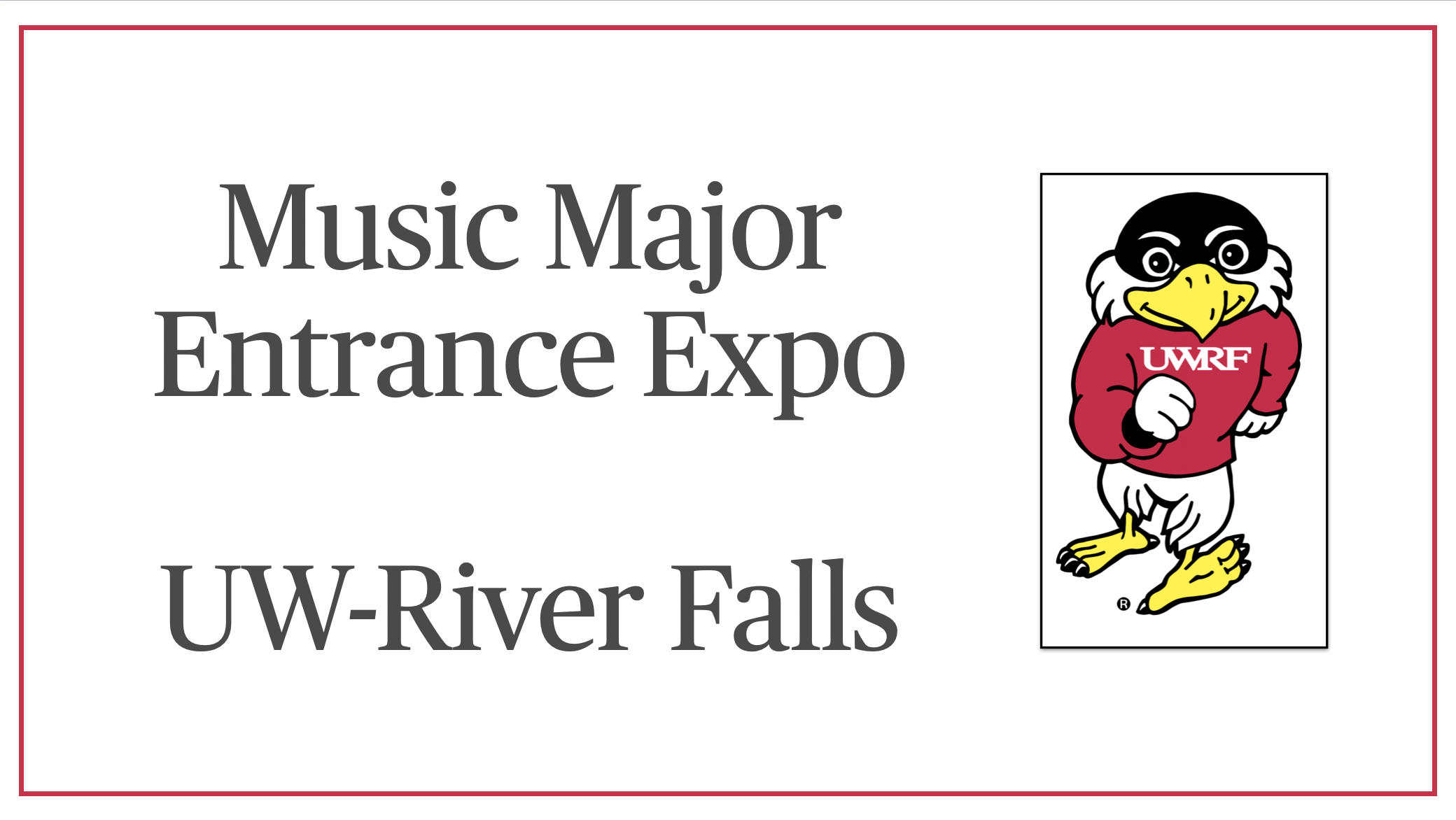 Music Major Entrance Expo 2021