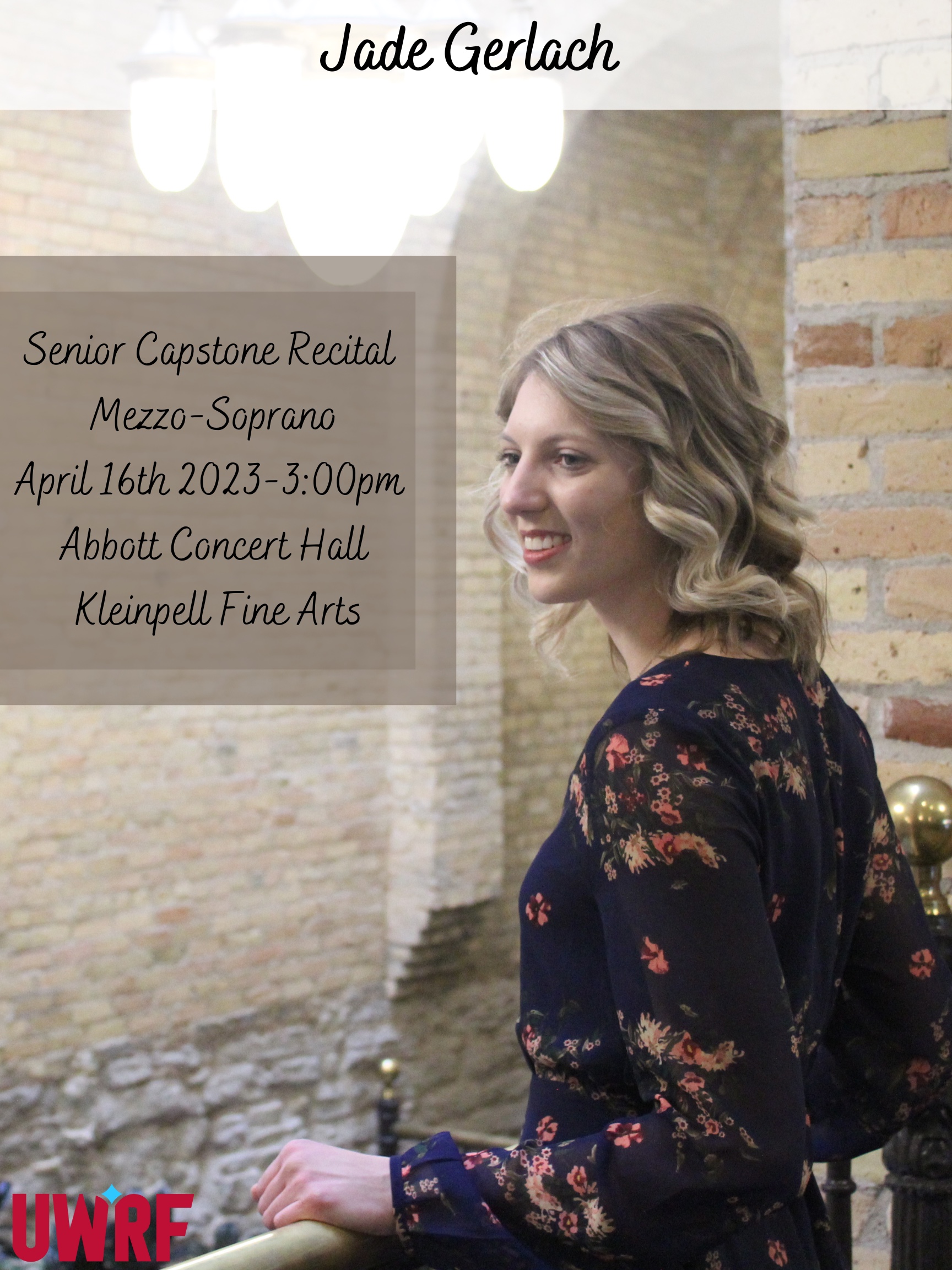 Senior Recital Poster 2023 - Gerlach