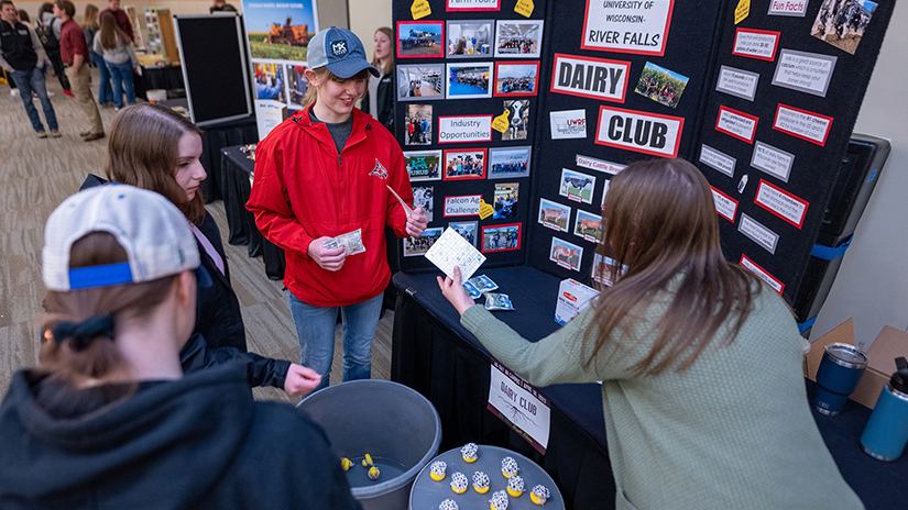 Students talking about agriculture 