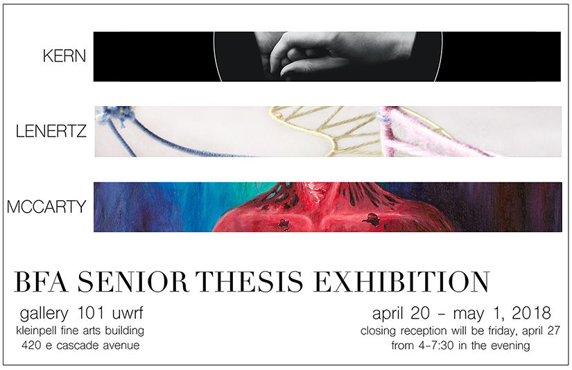 BFA Thesis Exhibition Art Spring 2018