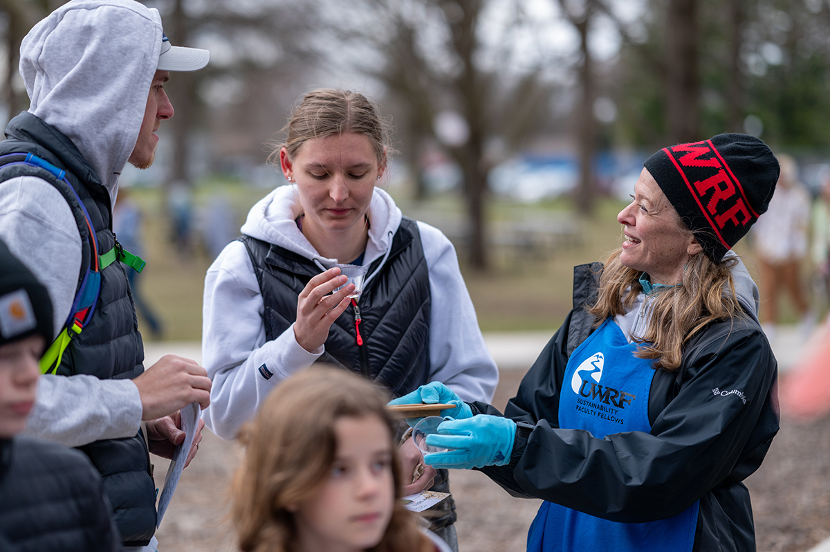 Attendees speak about water quality at last year's inaugural Earth Fest