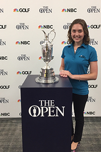 Gina D’Agostino with Claret Jug