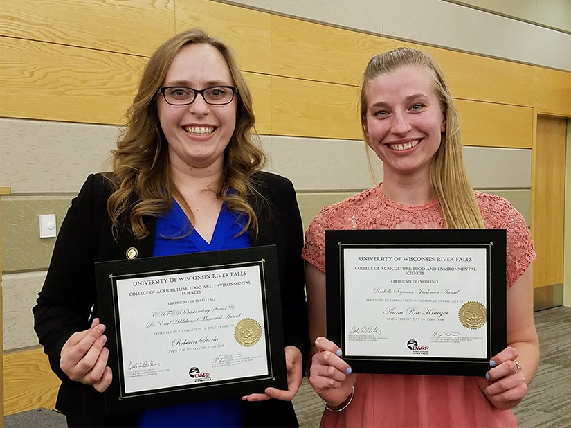 Storlie and Krueger - Outstanding CAFES Seniors 2018