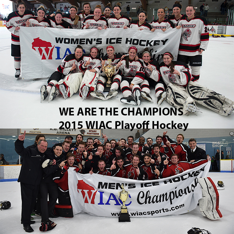 Two Hockey Teams WIAC 2015 Banners (2)