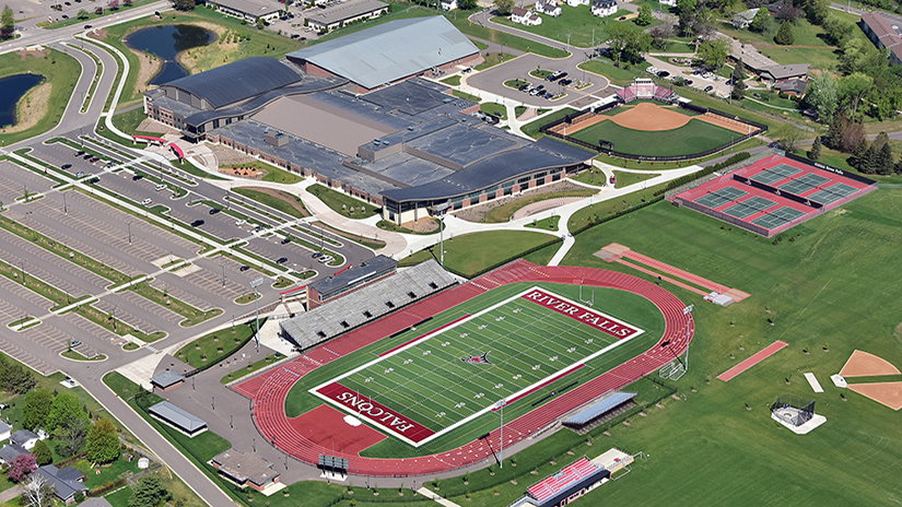 UWRF Athletics Aerial Overview of Falcon Center Complex